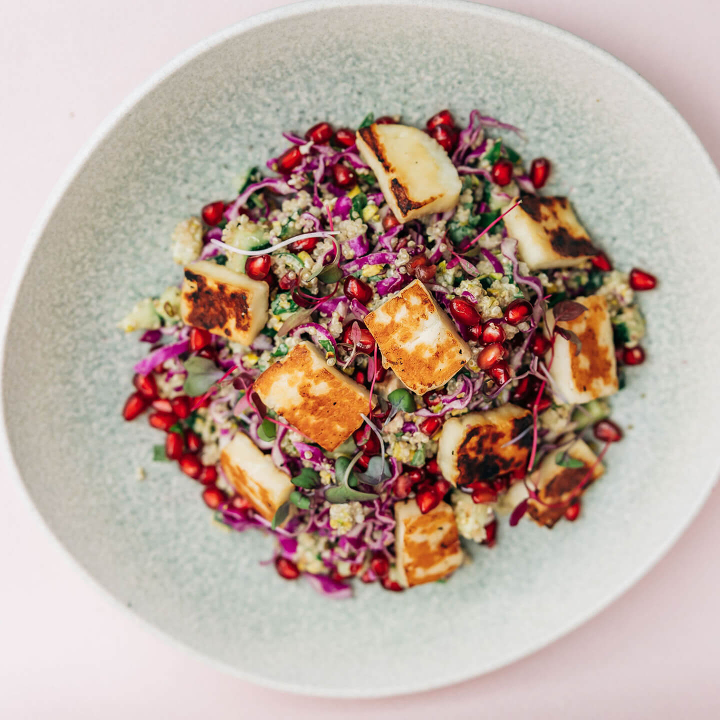 Halloumi Crunch salad